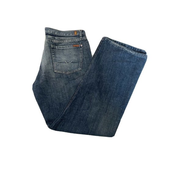 NWT 7 jeans for all mankind for men size 38 STRAIGHT BLUE COLOR - Picture 6 of 6